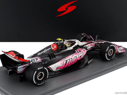 Haas F1 VF-25 Team Moneygram Haas N°87 Japan GP 2025 Oliver Bearman 1:18 Spark Model biela čierna červená