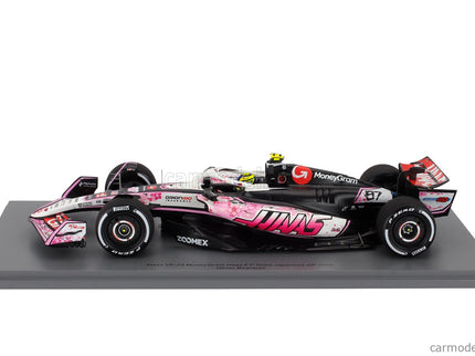 Haas F1 VF-25 Team Moneygram Haas N°87 Japan GP 2025 Oliver Bearman 1:18 Spark Model biela čierna červená