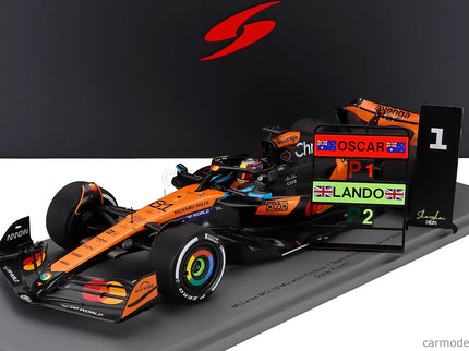 Mclaren F1 MCL39 Team Mclaren N°81 Víťaz China GP 2025 Oscar Piastri 1:18 Spark Model oranžová čierna