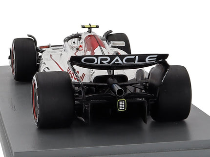 Red Bull F1 RB21 Team Oracle Red Bull Racing N°22 Japan GP 2025 With Pit Board Thanks Honda Yuki Tsunoda 1:18 Spark Model biela červená