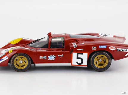Ferrari 512S 5.0L V12 Long Tail Team Sefac Spa Ferrari N°5 24h Le Mans 1970 Jacky Ickx - Peter Schetty 1:18 Werk83 červená
