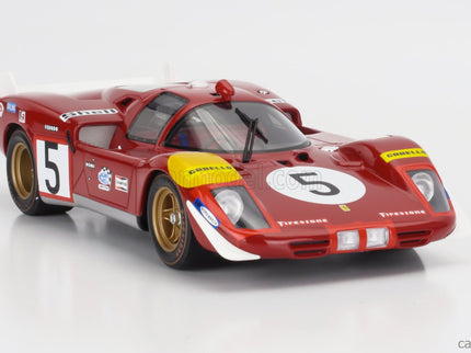 Ferrari 512S 5.0L V12 Long Tail Team Sefac Spa Ferrari N°5 24h Le Mans 1970 Jacky Ickx - Peter Schetty 1:18 Werk83 červená