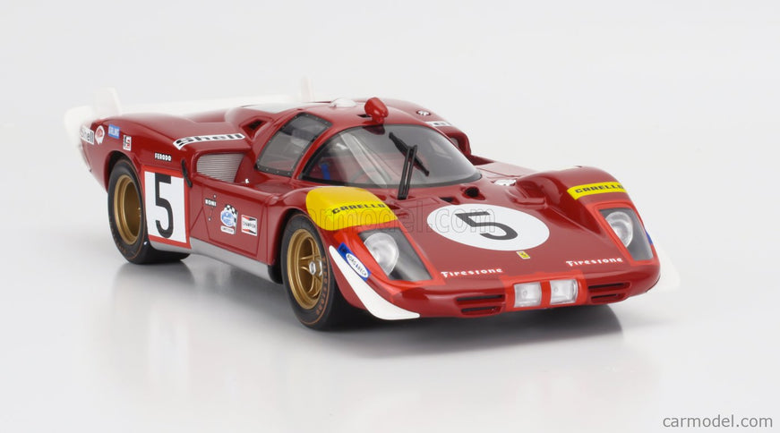Ferrari 512S 5.0L V12 Long Tail Team Sefac Spa Ferrari N°5 24h Le Mans 1970 Jacky Ickx - Peter Schetty 1:18 Werk83 červená