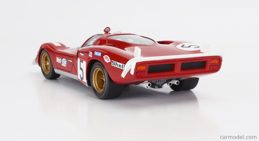 Ferrari 512S 5.0L V12 Long Tail Team Sefac Spa Ferrari N°5 24h Le Mans 1970 Jacky Ickx - Peter Schetty 1:18 Werk83 červená
