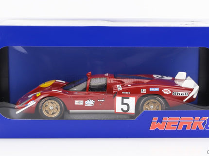 Ferrari 512S 5.0L V12 Long Tail Team Sefac Spa Ferrari N°5 24h Le Mans 1970 Jacky Ickx - Peter Schetty 1:18 Werk83 červená