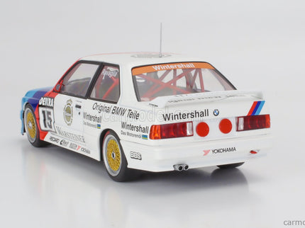 BMW 3-SERIES M3 (E30) Team Schnitzer Warsteiner N°15 Víťaz DTM Sezóna 1989 Roberto Ravaglia 1:18 Werk83 biela červená modrá