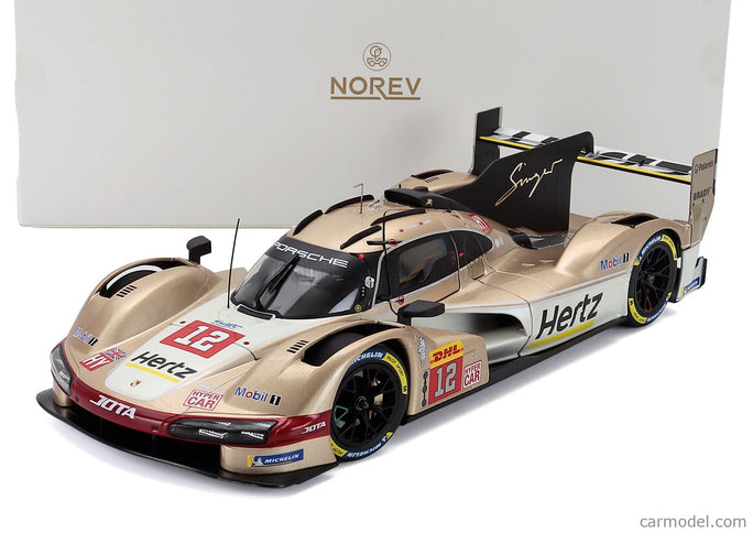 Porsche 963 9RD 4.6L Turbo V8 Team Hertz Jota N°12 Víťaz 6h Spa 2024 Will Stevens - Callum Ilott 1:18 Norev biela zlatá