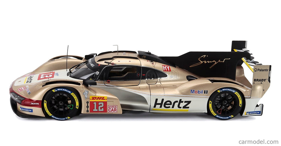 Porsche 963 9RD 4.6L Turbo V8 Team Hertz Jota N°12 Víťaz 6h Spa 2024 Will Stevens - Callum Ilott 1:18 Norev biela zlatá
