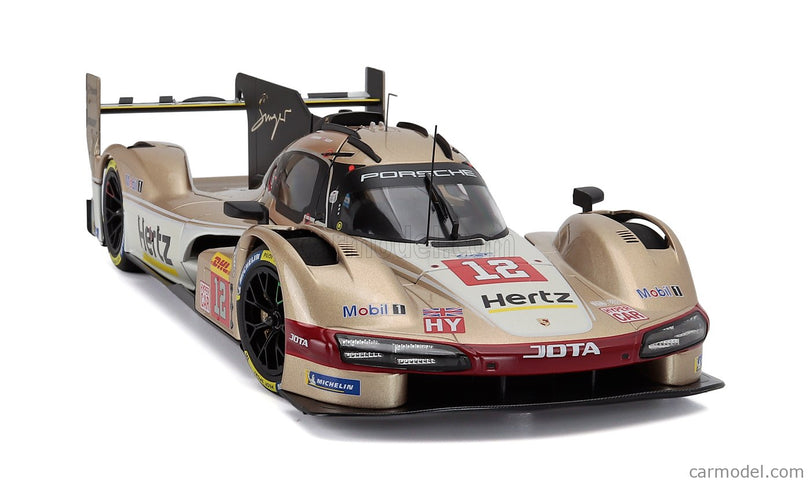 Porsche 963 9RD 4.6L Turbo V8 Team Hertz Jota N°12 Víťaz 6h Spa 2024 Will Stevens - Callum Ilott 1:18 Norev biela zlatá