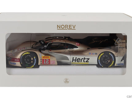 Porsche 963 9RD 4.6L Turbo V8 Team Hertz Jota N°12 Víťaz 6h Spa 2024 Will Stevens - Callum Ilott 1:18 Norev biela zlatá