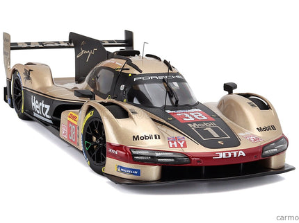 Porsche 963 9RD 4.6L Turbo V8 Team Hertz Jota N°38 6h Lone Star Le Mans Austin USA 2024 Jenson Button - Phil Hanson - Oliver Rasmussen 1:18 Norev biela zlatá