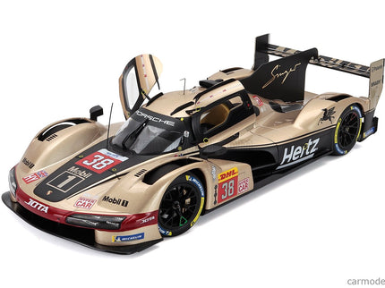 Porsche 963 9RD 4.6L Turbo V8 Team Hertz Jota N°38 6h Lone Star Le Mans Austin USA 2024 Jenson Button - Phil Hanson - Oliver Rasmussen 1:18 Norev biela zlatá