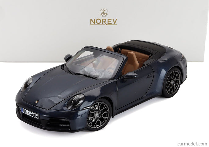 Porsche 911 992-2 Carrera Cabriolet Open 2024 1:18 Norev modrá metalická