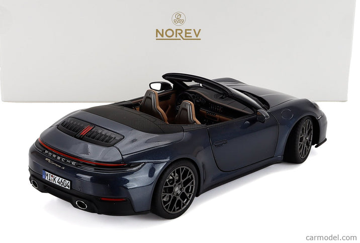Porsche 911 992-2 Carrera Cabriolet Open 2024 1:18 Norev modrá metalická
