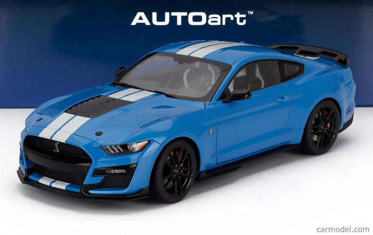 Ford Mustang Shelby GT500 Coupe 2023 1:18 AUTOart Gribber modrá