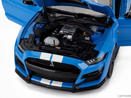 Ford Mustang Shelby GT500 Coupe 2023 1:18 AUTOart Gribber modrá