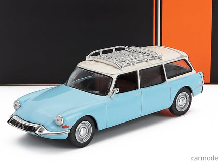 Citroen ID19 Break SW Station Wagon 1960 1:43 IXO Models svetlomodrá biela