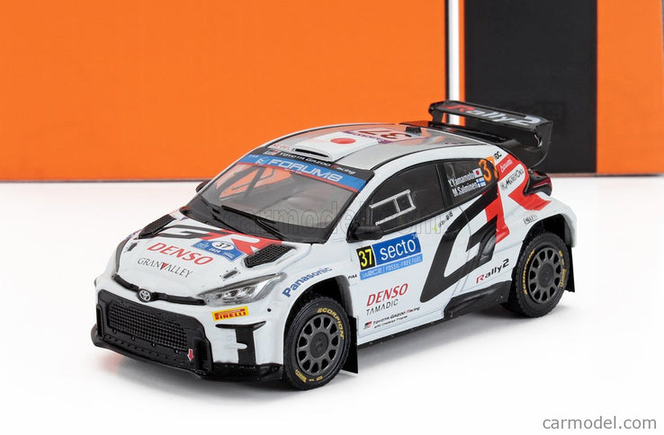 Toyota Yaris GR RALLY1 Team Toyota Gazoo Racing Wrt N°37 Rally Finland 2024 Yuki Yamamoto - Marko Salminen 1:43 IXO Models biela