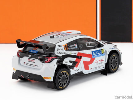 Toyota Yaris GR RALLY1 Team Toyota Gazoo Racing Wrt N°37 Rally Finland 2024 Yuki Yamamoto - Marko Salminen 1:43 IXO Models biela