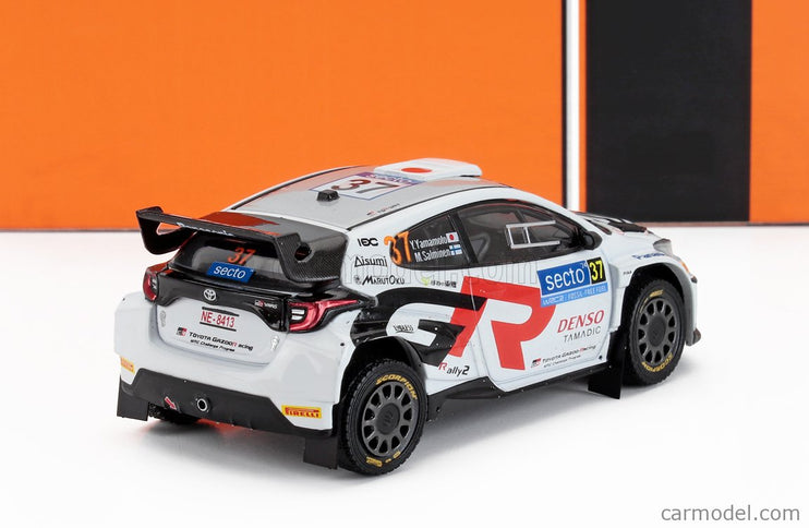 Toyota Yaris GR RALLY1 Team Toyota Gazoo Racing Wrt N°37 Rally Finland 2024 Yuki Yamamoto - Marko Salminen 1:43 IXO Models biela