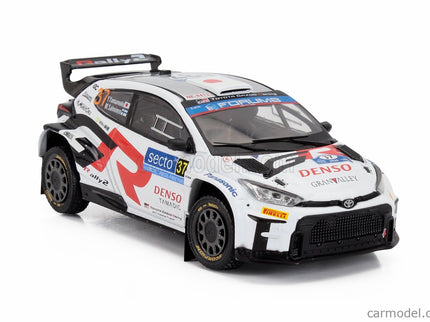 Toyota Yaris GR RALLY1 Team Toyota Gazoo Racing Wrt N°37 Rally Finland 2024 Yuki Yamamoto - Marko Salminen 1:43 IXO Models biela