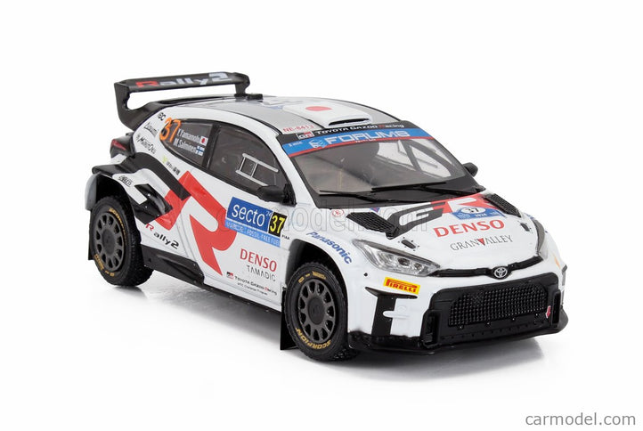 Toyota Yaris GR RALLY1 Team Toyota Gazoo Racing Wrt N°37 Rally Finland 2024 Yuki Yamamoto - Marko Salminen 1:43 IXO Models biela