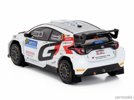 Toyota Yaris GR RALLY1 Team Toyota Gazoo Racing Wrt N°37 Rally Finland 2024 Yuki Yamamoto - Marko Salminen 1:43 IXO Models biela