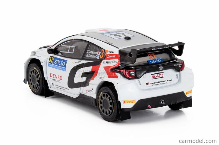 Toyota Yaris GR RALLY1 Team Toyota Gazoo Racing Wrt N°37 Rally Finland 2024 Yuki Yamamoto - Marko Salminen 1:43 IXO Models biela