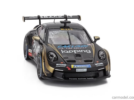 Porsche 911 992 GT3 Cup Team Schumacher Clrt N°12 Víťaz Porsche Cup Monaco 2024 Larry Ten Voorde 1:43 IXO Models čierna zlatá