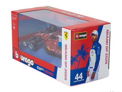 Ferrari F1 SF-25 Team Scuderia Ferrari HP N°16 Miami GP 2025 Charles Leclerc 1:43 Bburago červená biela modrá