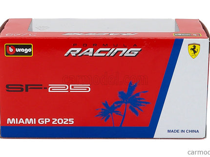Ferrari F1 SF-25 Team Scuderia Ferrari HP N°16 Miami GP 2025 Charles Leclerc 1:43 Bburago červená biela modrá
