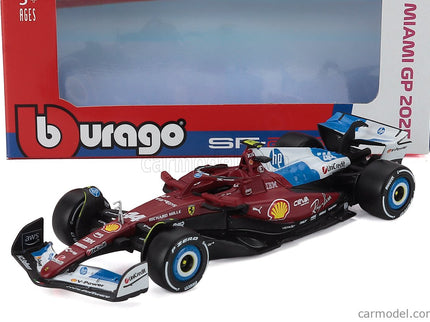 Ferrari F1 SF-25 Team Scuderia Ferrari HP N°44 Miami GP 2025 Lewis Hamilton 1:43 Bburago červená biela modrá