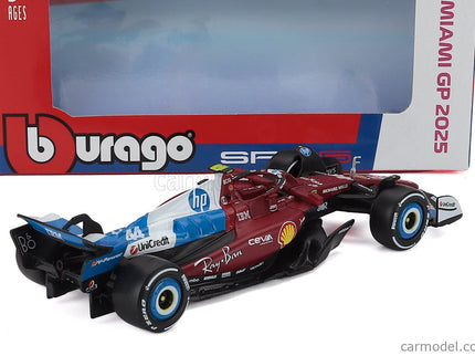 Ferrari F1 SF-25 Team Scuderia Ferrari HP N°44 Miami GP 2025 Lewis Hamilton 1:43 Bburago červená biela modrá
