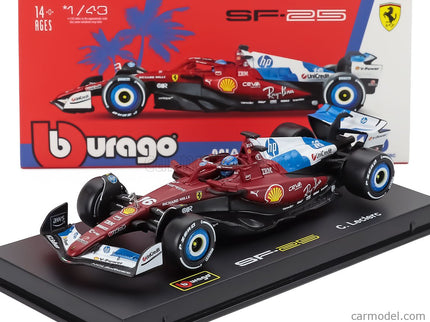 Ferrari F1 SF-25 Team Scuderia Ferrari HP N°16 Miami GP 2025 Charles Leclerc 1:43 Bburago červená biela modrá