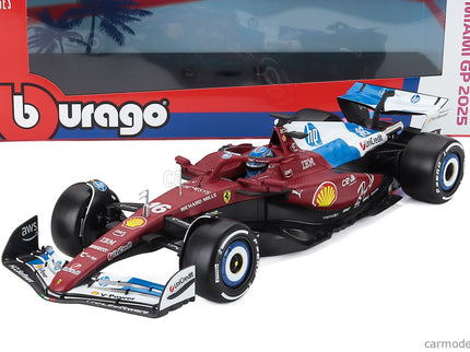 Ferrari F1 SF-25 Team Scuderia Ferrari N°16 Miami GP 2025 Charles Leclerc 1:18 Bburago červená biela modrá
