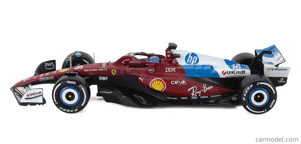 Ferrari F1 SF-25 Team Scuderia Ferrari N°16 Miami GP 2025 Charles Leclerc 1:18 Bburago červená biela modrá