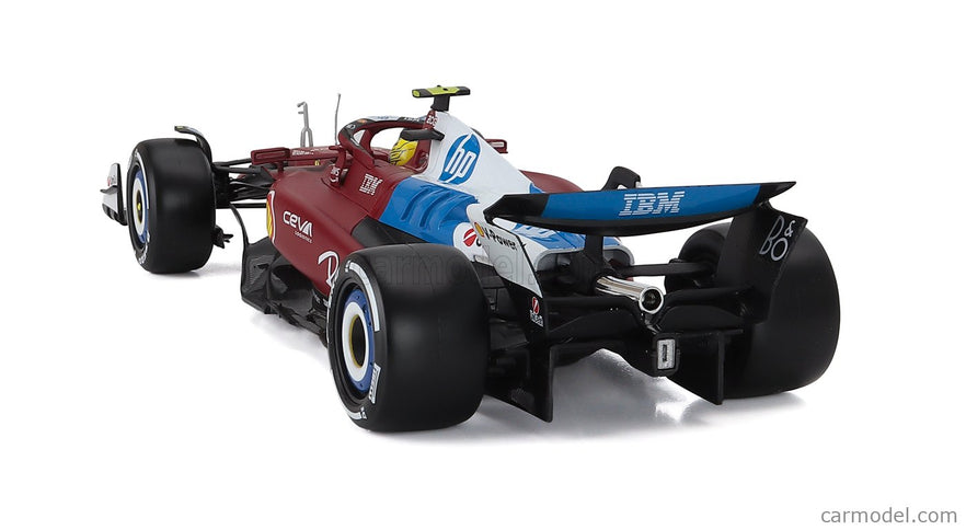 Ferrari F1 SF-25 Team Scuderia Ferrari HP N°44 Miami GP 2025 Lewis Hamilton 1:18 Bburago červená biela modrá