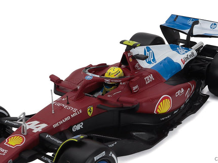 Ferrari F1 SF-25 Team Scuderia Ferrari HP N°44 Miami GP 2025 Lewis Hamilton 1:18 Bburago červená biela modrá