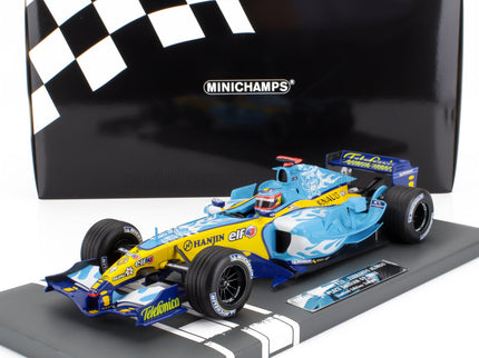 RENAULT | F1  R25 TEAM RENAULT F1 N 5 WORLD CHAMPION 2nd BELGIUM GP 2005 FERNANDO ALONSO | LIGHT BLUE YELLOW