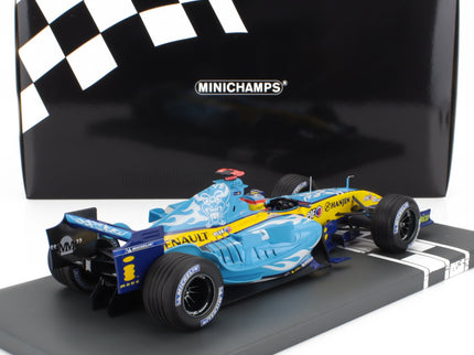 RENAULT | F1  R25 TEAM RENAULT F1 N 5 WORLD CHAMPION 2nd BELGIUM GP 2005 FERNANDO ALONSO | LIGHT BLUE YELLOW