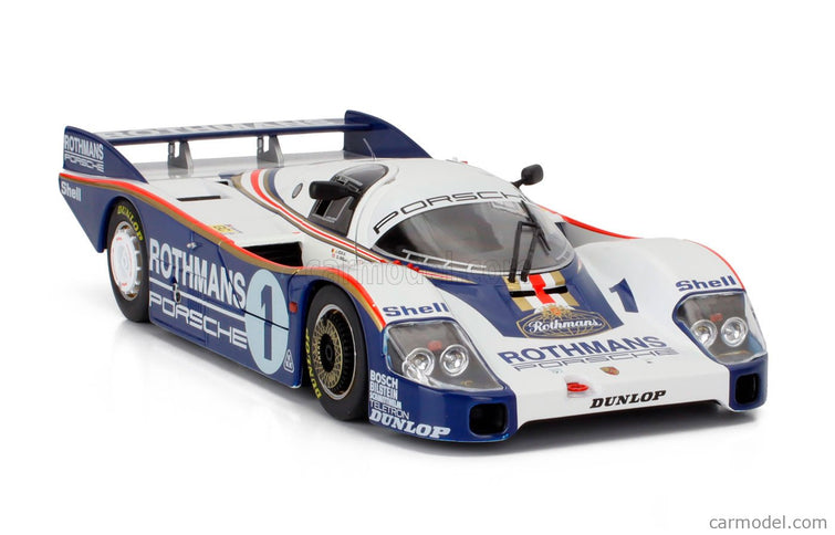 Porsche 956LH 2.6L F6 Twin Turbo Team Rothmans Porsche System N°1 Víťaz 24h Le Mans 1982 Jacky Ickx - Derek Bell 1:18 Werk83 biela modrá