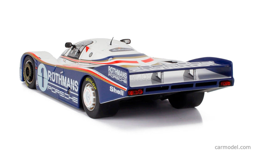 Porsche 956LH 2.6L F6 Twin Turbo Team Rothmans Porsche System N°1 Víťaz 24h Le Mans 1982 Jacky Ickx - Derek Bell 1:18 Werk83 biela modrá