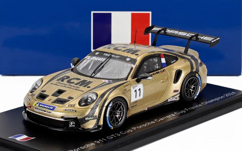 PORSCHE | 911 992 GT3 N 11 PORSCHE CARRERA CUP FRANCE CHAMPION 2024 ALESSANDRO GHIRETTI | GOLD