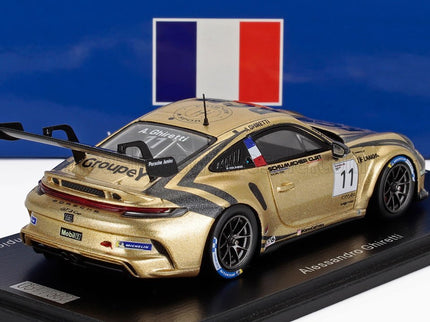 PORSCHE | 911 992 GT3 N 11 PORSCHE CARRERA CUP FRANCE CHAMPION 2024 ALESSANDRO GHIRETTI | GOLD