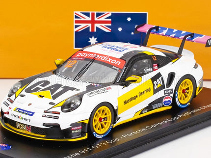 PORSCHE | 911 992 GT3 N 12 PORSCHE CARRERA CUP AUSTRALIA CHAMPION 2024 HARRI JONES | WHITE YELLOW BLACK