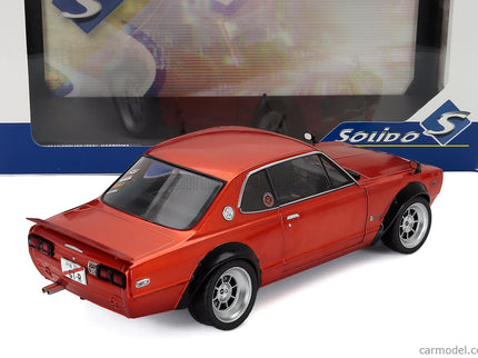 Nissan Skyline (KPGC10) Hakosuka Works 1970 1:18 Solido medená metalická