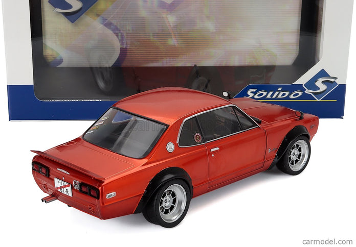 Nissan Skyline (KPGC10) Hakosuka Works 1970 1:18 Solido medená metalická