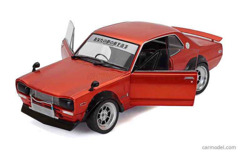 Nissan Skyline (KPGC10) Hakosuka Works 1970 1:18 Solido medená metalická