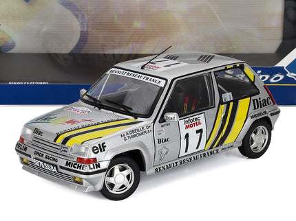 RENAULT | R5 SUPERCINQUE GT TURBO TEAM SIMON RACING N 17 RALLY TOUR DE CORSE 1989 ALAIN OREILLE - GILLES THIMONIER | SILVER