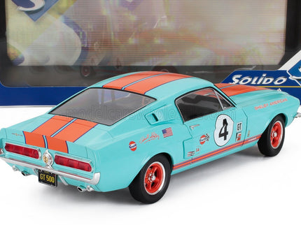 FORD USA | MUSTANG SHELBY GT500 RACING N 4 TRIBUTE COUPE 1967 | LIGHT BLUE ORANGE